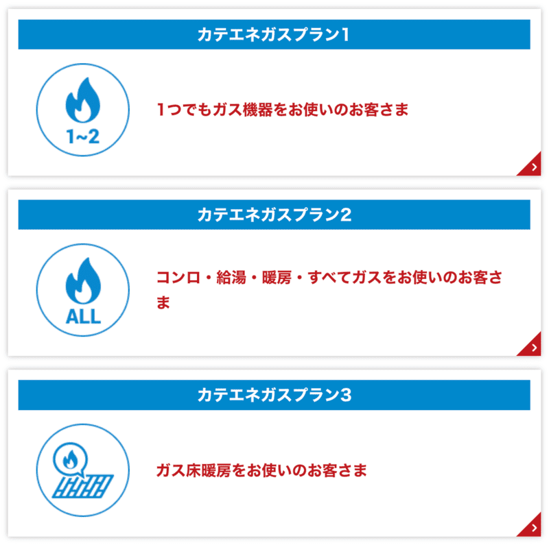 中部電力のガス（カテエネガス）の料金プラン